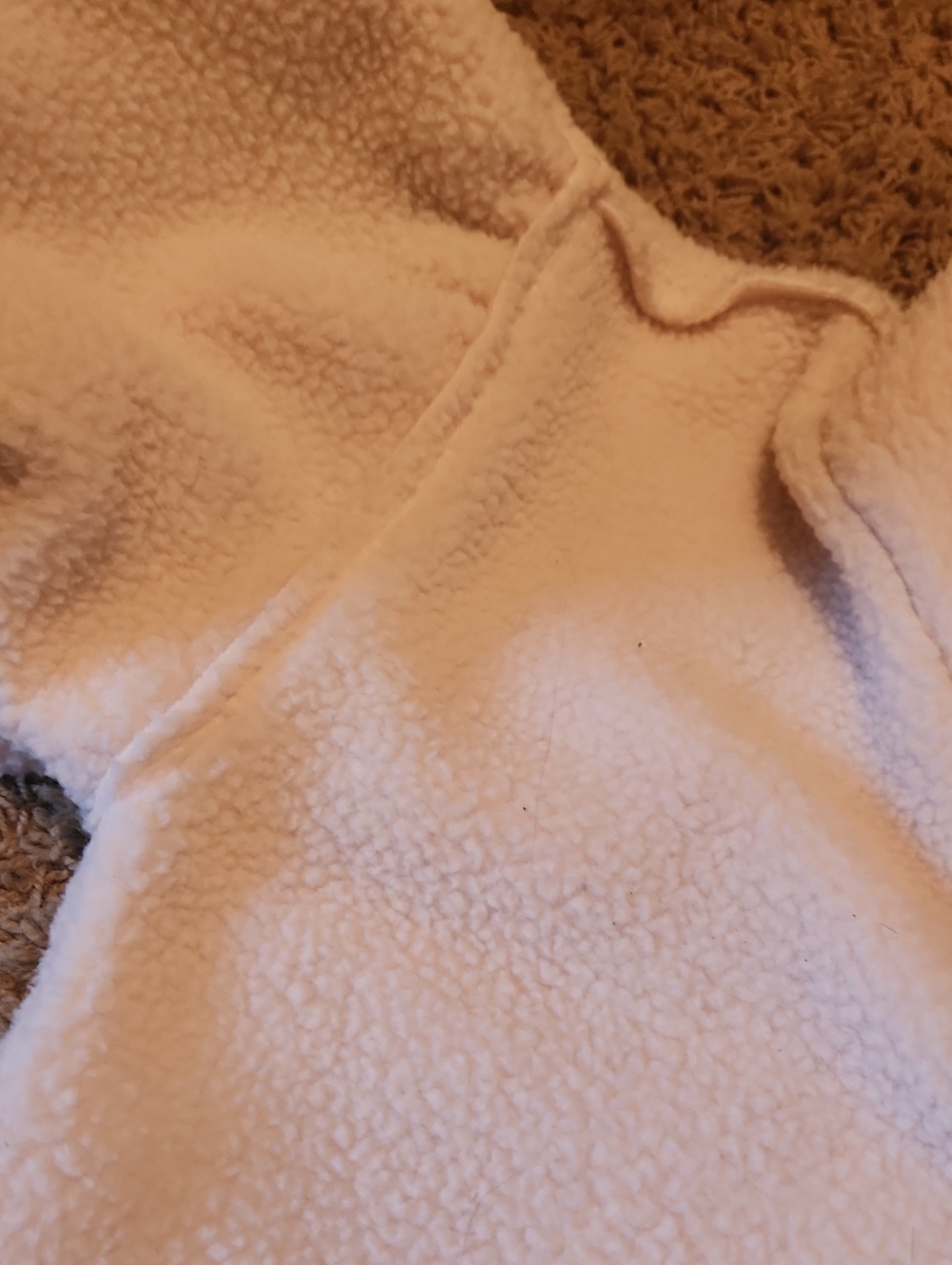 Free People Cozy Crop Half-Zip Sherpa Pullover XL - Picture 7 of 10